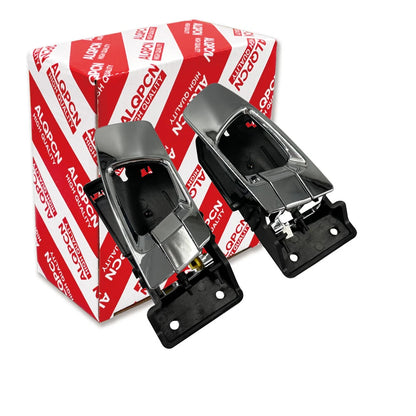 Chrome 1 Pair Interior Door Handles for Kia Carens (2003-2006)