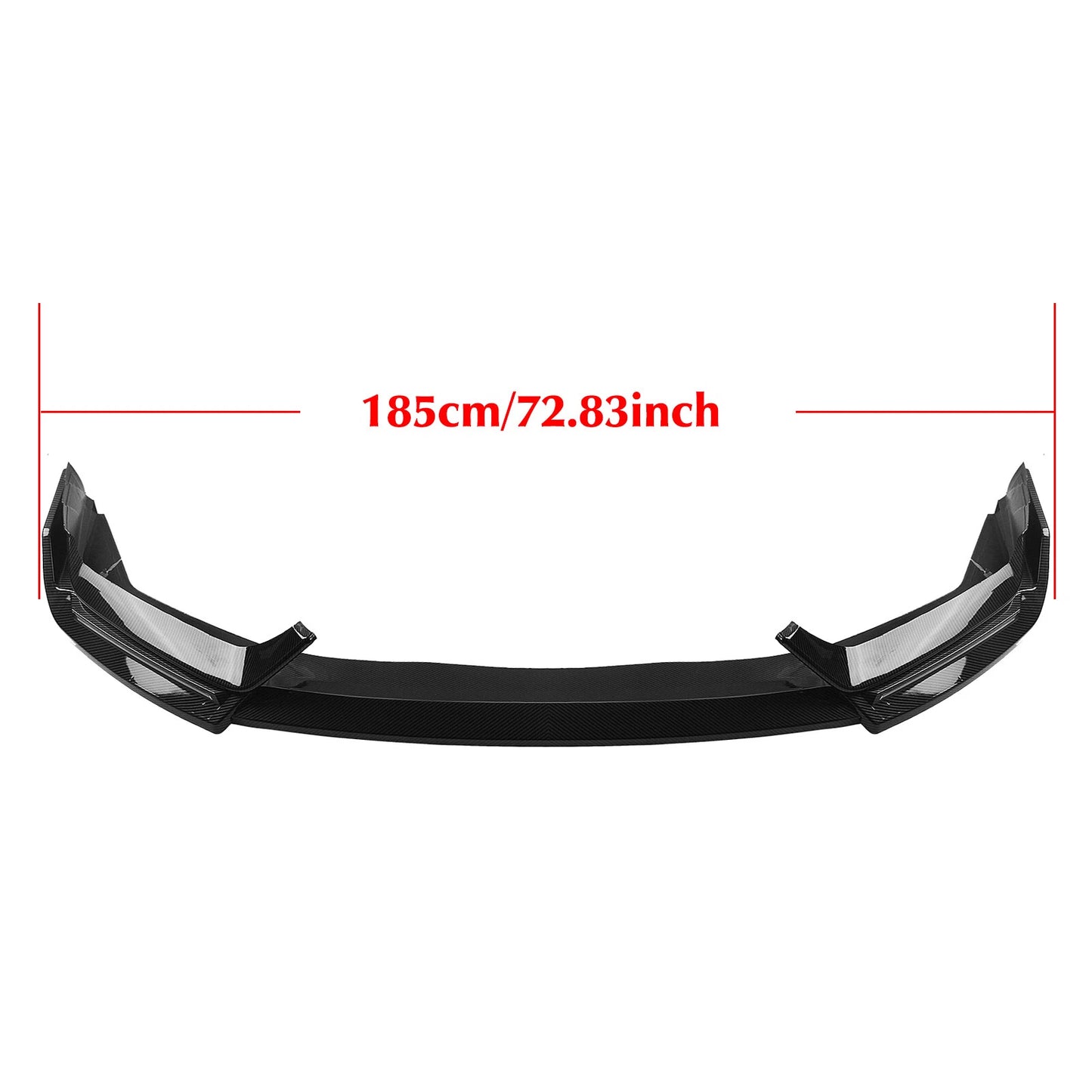 Bumper Spoiler Lip Splitter w/ Lights for Honda Civic SI Hatchback (2017-2021)
