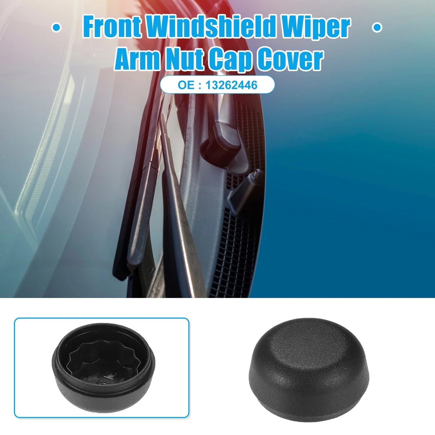 Front Windshield Wiper Arm Nut Cover Cap for Buick Cascada (2016–2019)
