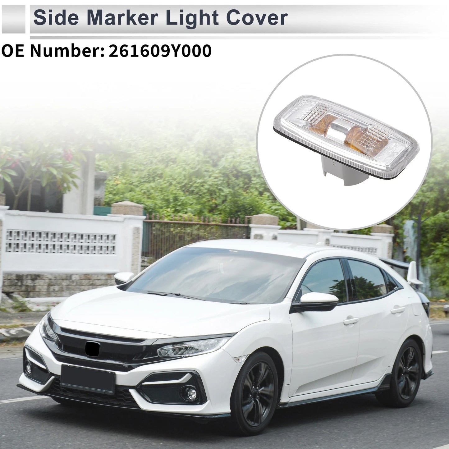 Left/Right Side Marker Light Cover for Nissan M35 (2006-2007)