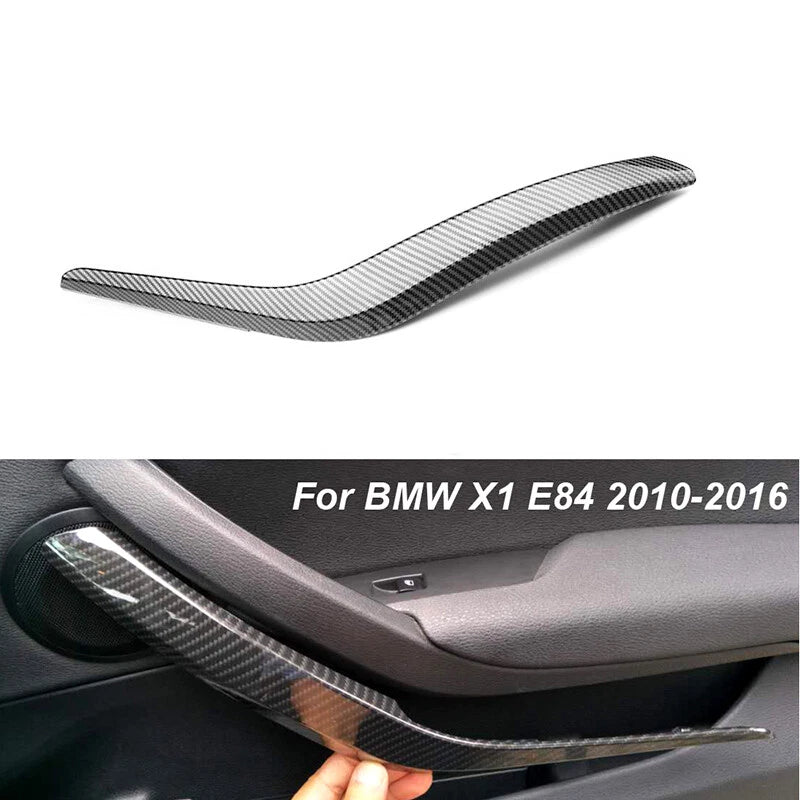 Left Driver Inner Door Handle Pull Panel for BMW X1 E84 (2009-2015) Carbon Fiber