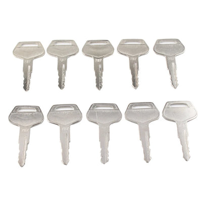 10 Pcs Ignition Keys for Komatsu Excavator Dozer Loader