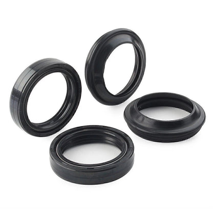 4 x Black Oil Seals Dust Seals for Front Fork Damper Shock Absorber (All Years)