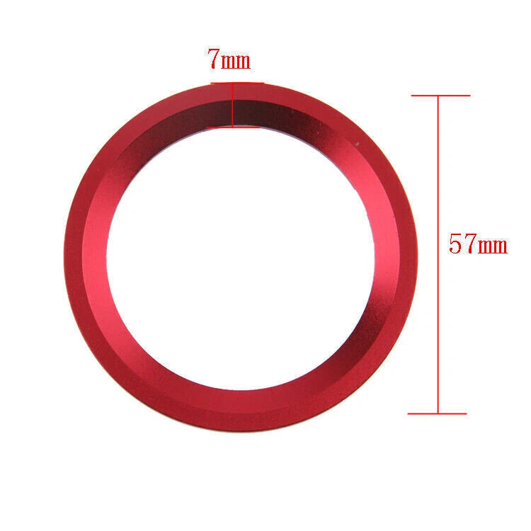 Aluminum Alloy Red Steering Wheel Cover Trim for BMW (New)