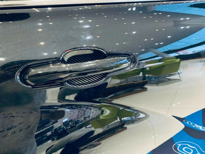 Door Handle Bowl Carbon Fiber Decor Cover Trim for Toyota Highlander (2020-2023)