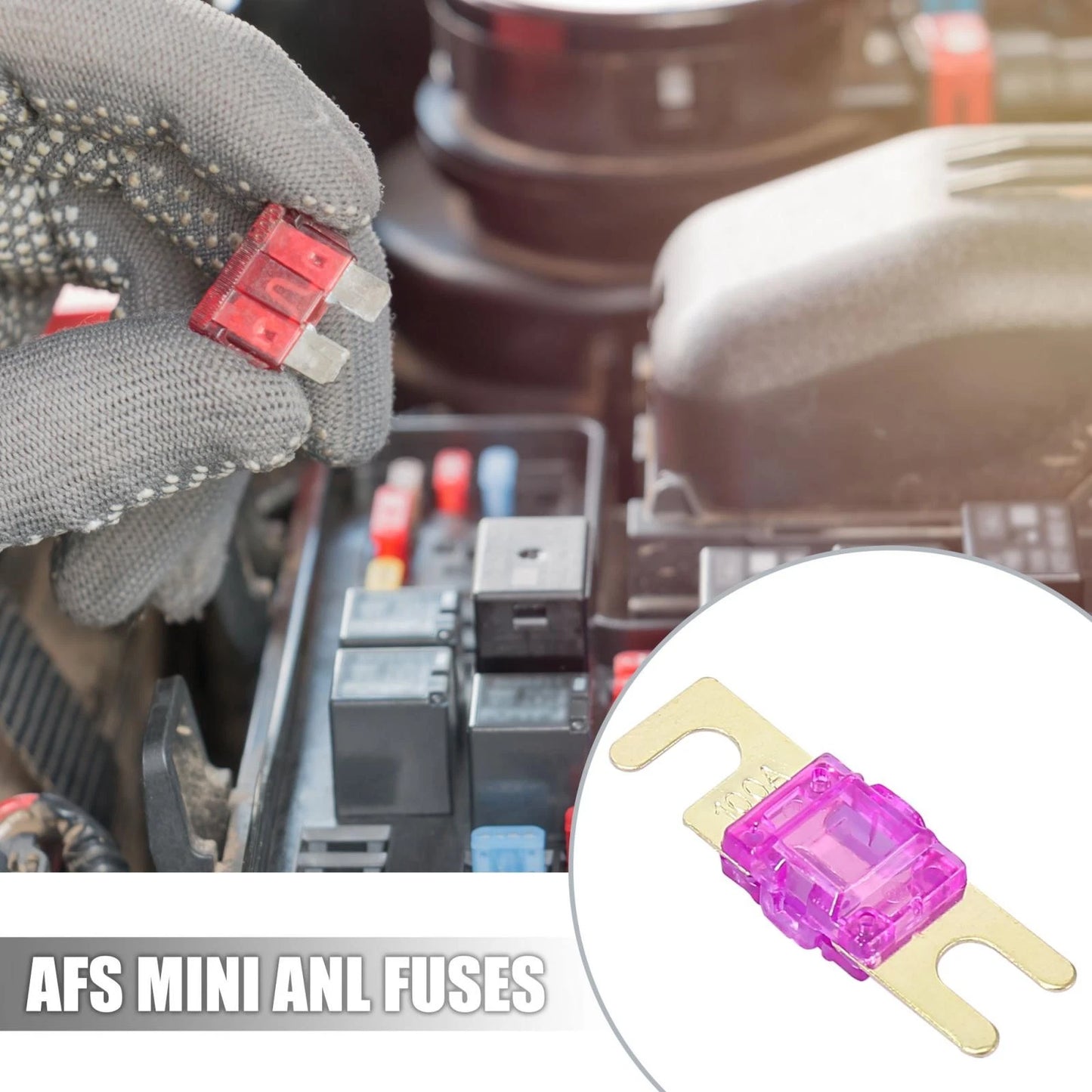 5 x AFS Mini ANL Fuses 100 Amp for Car Truck Motorcycle Boat Audio
