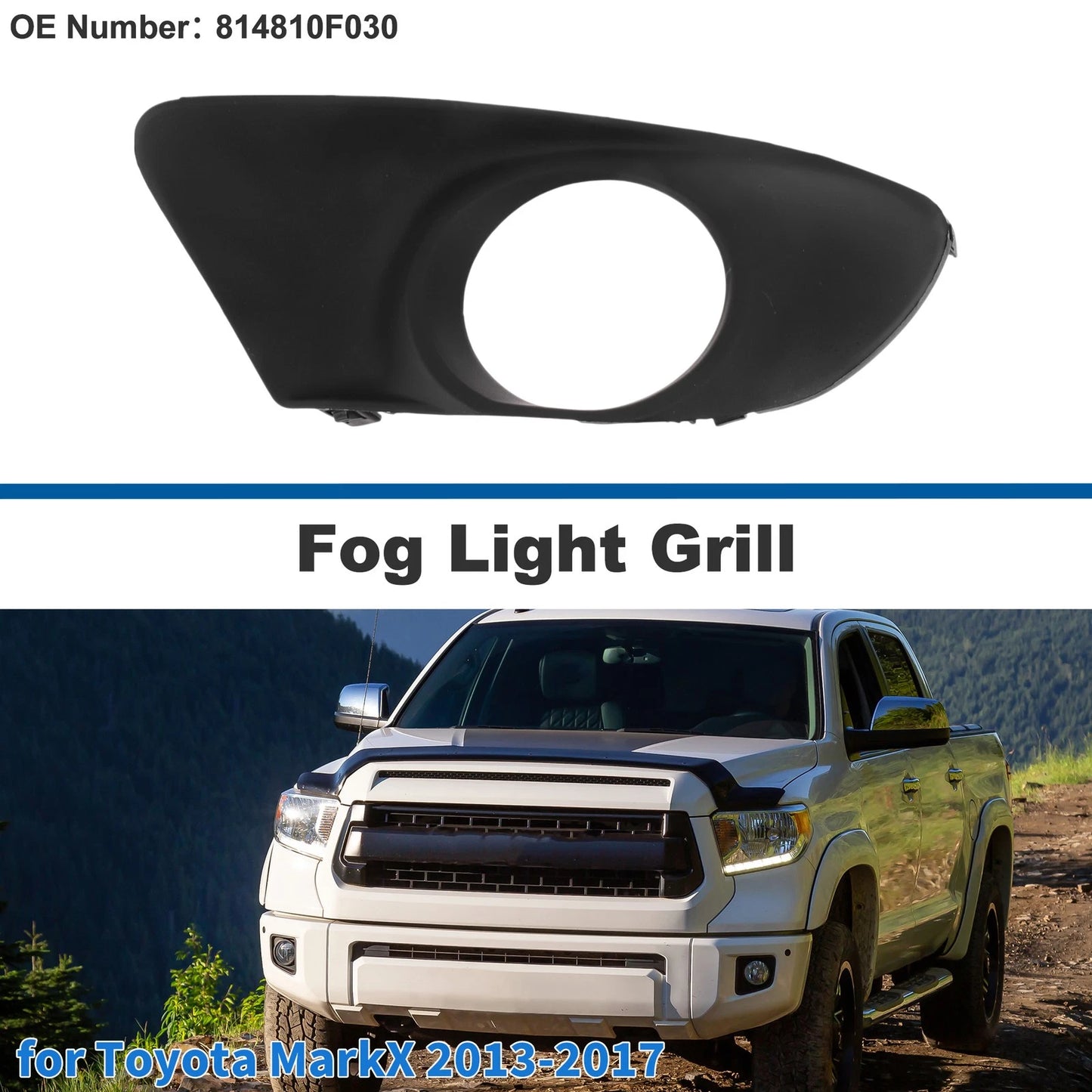 Front Right Fog Light Grill for Toyota MarkX (2013–2017)