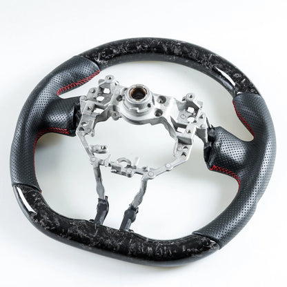 Forged Carbon Fiber Leather Steering Wheel for Toyota GT86, Subaru BRZ (2012-2020)