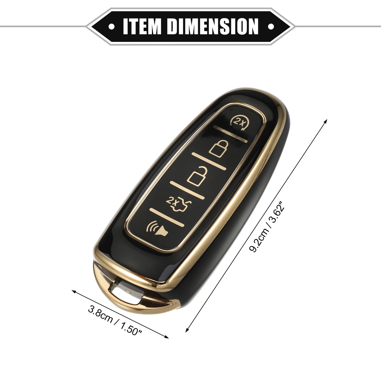 5 x Remote Keyless Key Fob Covers for Ford Escape, Lincoln (2001-2023)