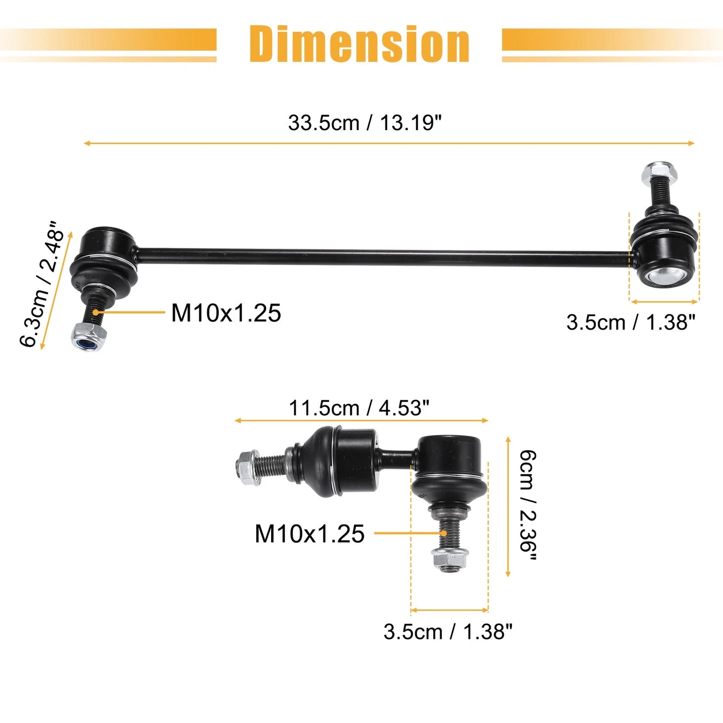 4pcs Sway Bar Stabilizer End Links for Mazda 3 (2004-2013)