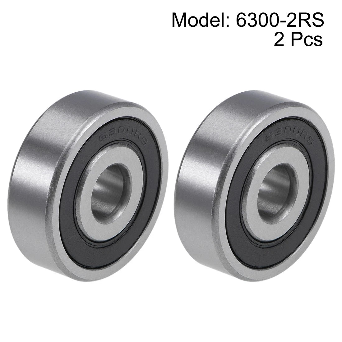 2 x Deep Groove Ball Bearing Z2 10x35x11mm Double Sealed Chrome Steel
