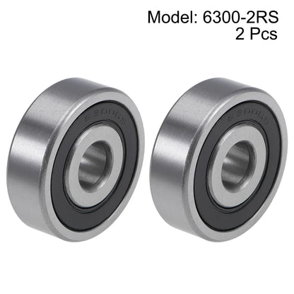 2 x Deep Groove Ball Bearing Z2 10x35x11mm Double Sealed Chrome Steel