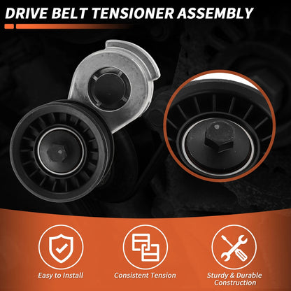 1 Set Drive Belt Tensioner Kit for Dodge Ram 1500 Truck (97-01)