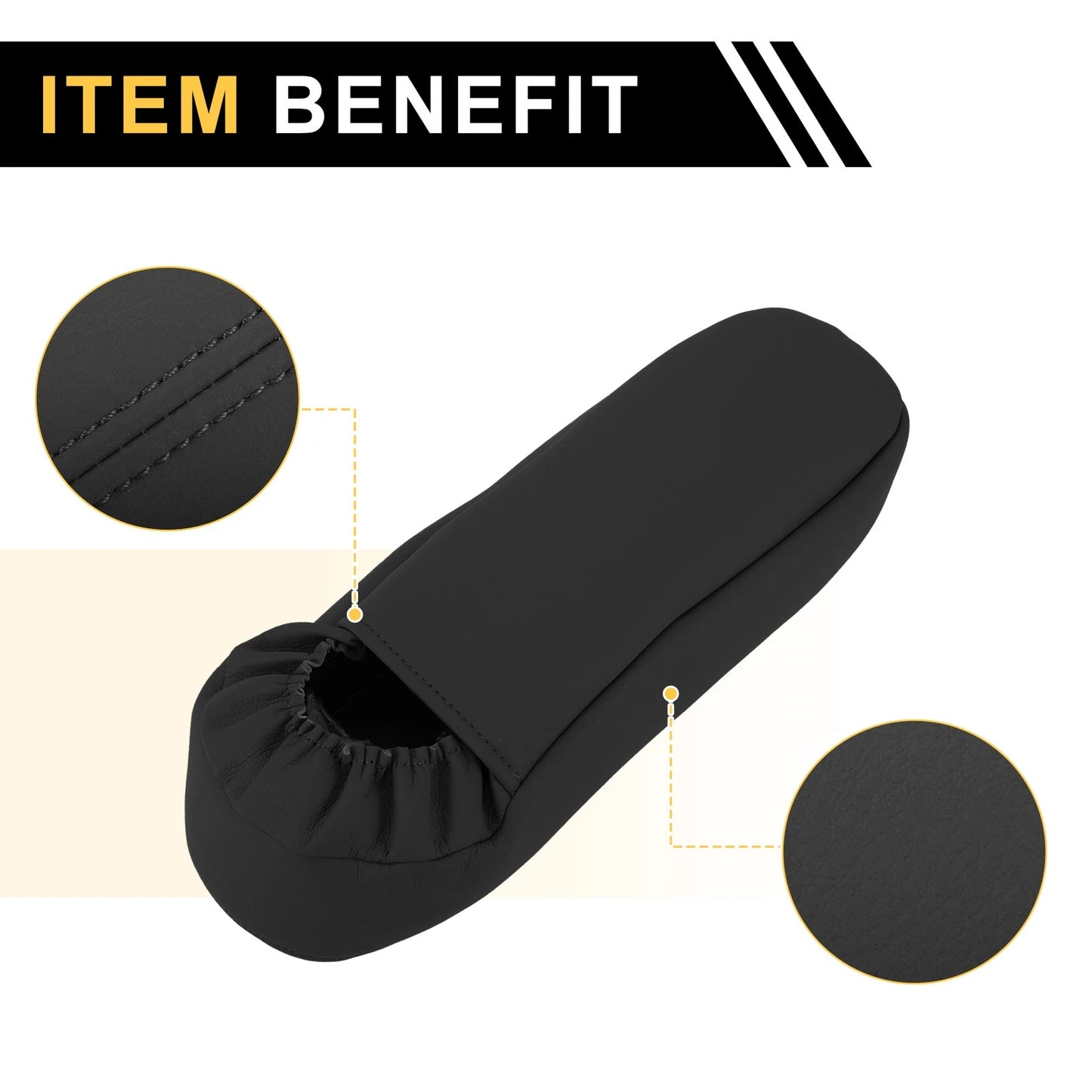 Armrest Cover for Ford F-250, F-350 (1999-2007) - Anti-Scratch Black