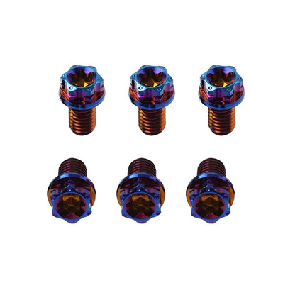 6 x Titanium Bolts Torx Head Flange Screws M8x25mm for Motorcycle Bike