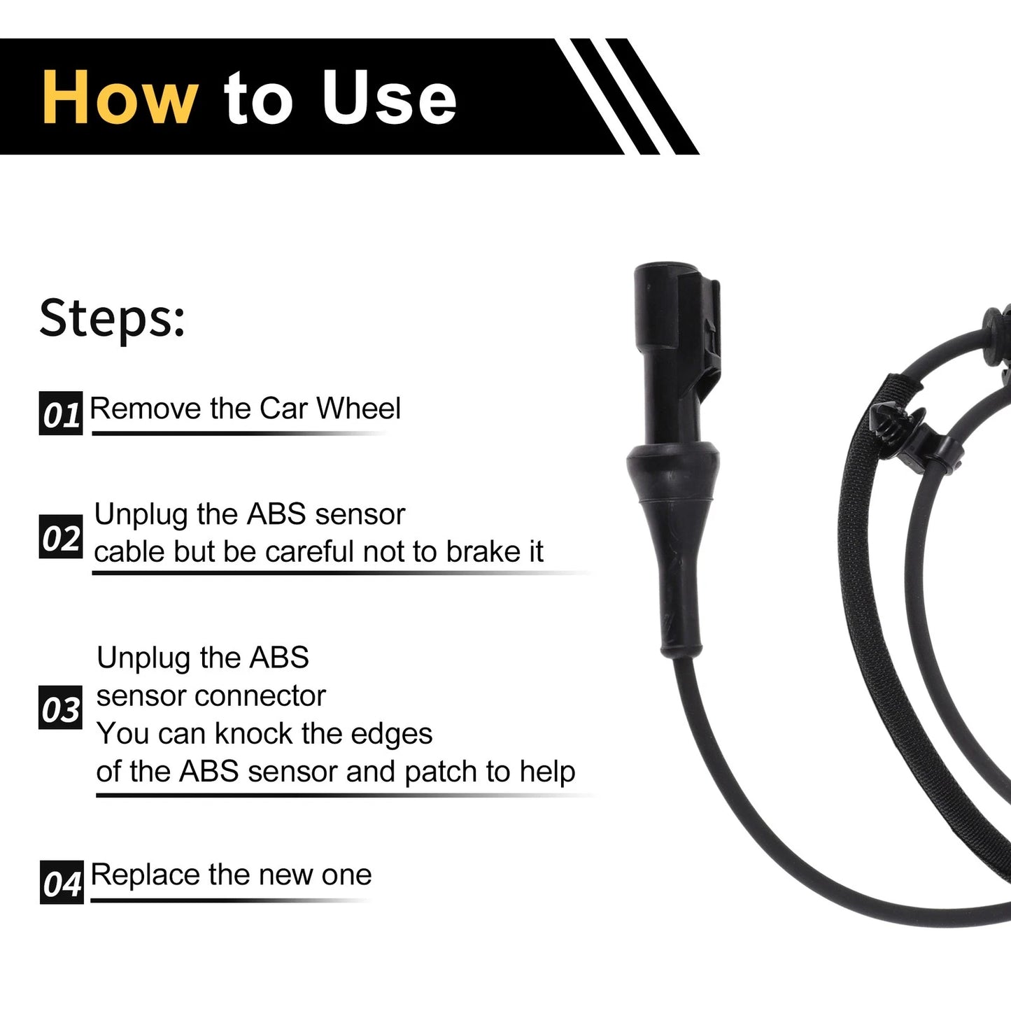 ABS Wheel Speed Sensor for Ford F-250 F-450 F-550 Super Duty (2005-2023)