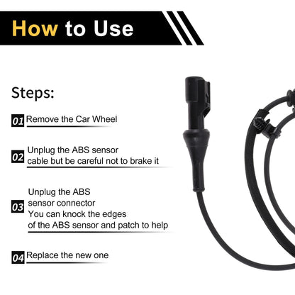 ABS Wheel Speed Sensor for Ford F-250 F-450 F-550 Super Duty (2005-2023)