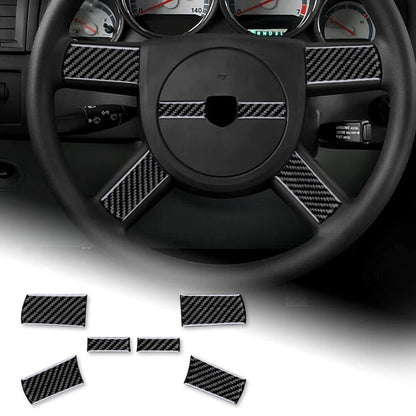 Carbon Fiber Steering Wheel Cover Sticker
