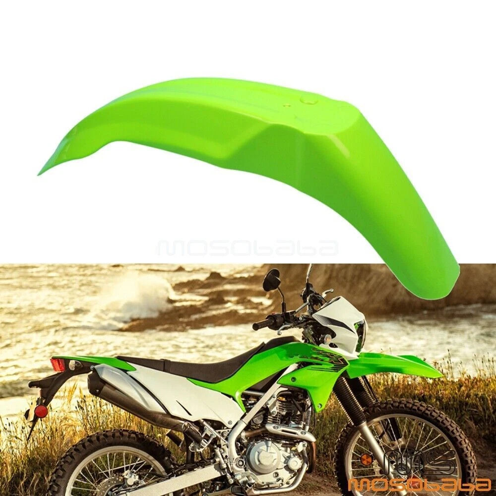 Front Fender Mudguard Cover for Kawasaki KLX110 KLX125 KLX140L KLX250 KLX250R KX (2002-2023)