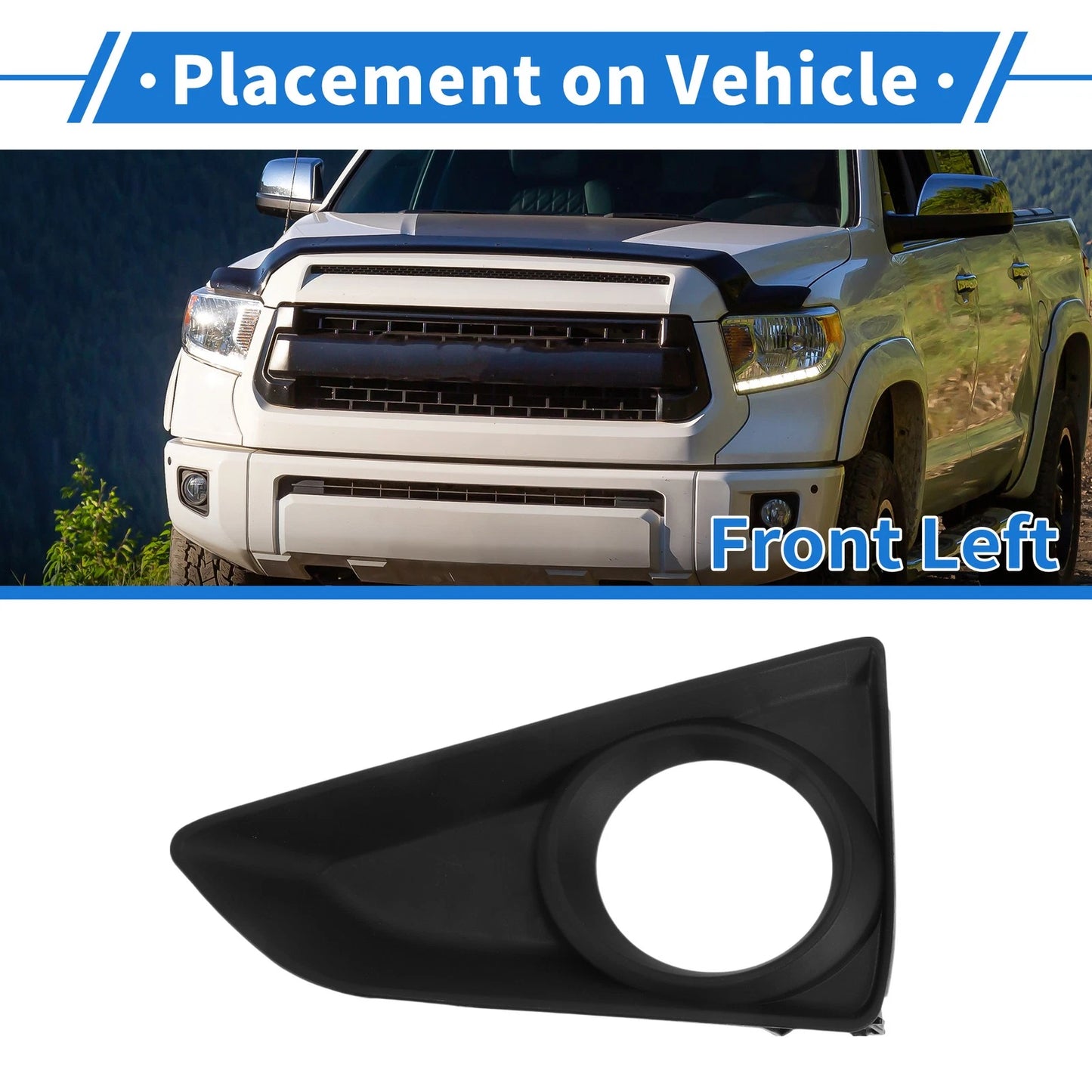 Front Left Fog Light Grill for Toyota MarkX (2013–2017)