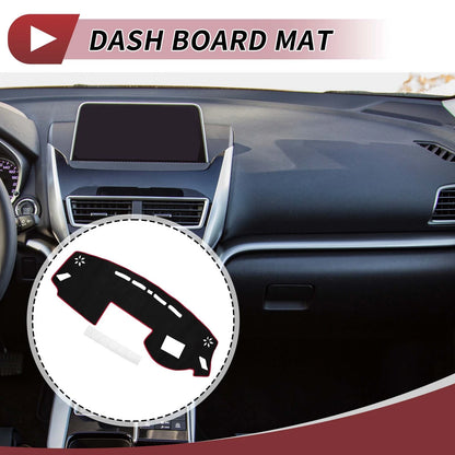 Dashboard Cover Mat for Mitsubishi Eclipse Cross 2018-2024 Black Red