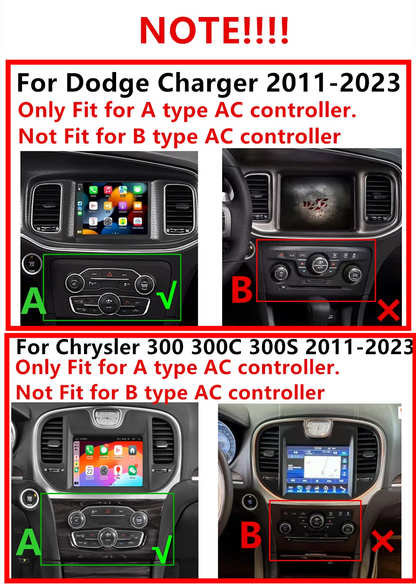 8.4" CarPlay Android Auto Radio Stereo NAV GPS for Dodge Charger Challenger