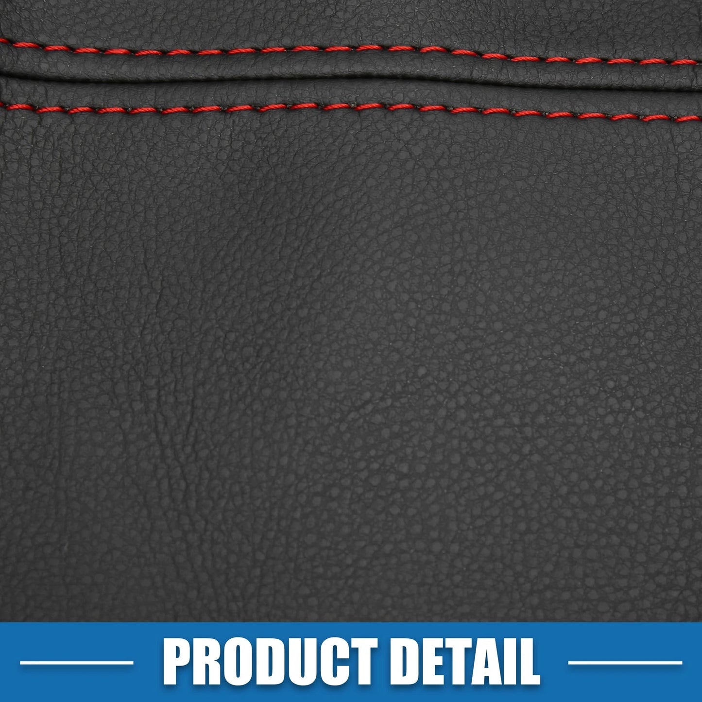 1 Pair Front Door Panel Armrest Cover for Dodge Charger Black Red Line
