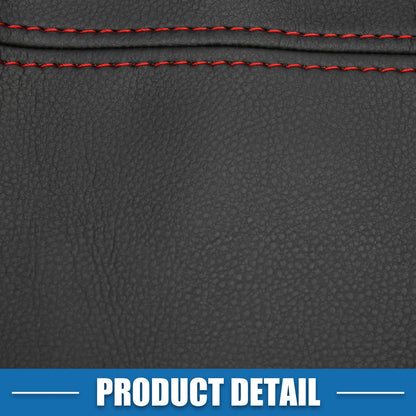 1 Pair Front Door Panel Armrest Cover for Dodge Charger Black Red Line