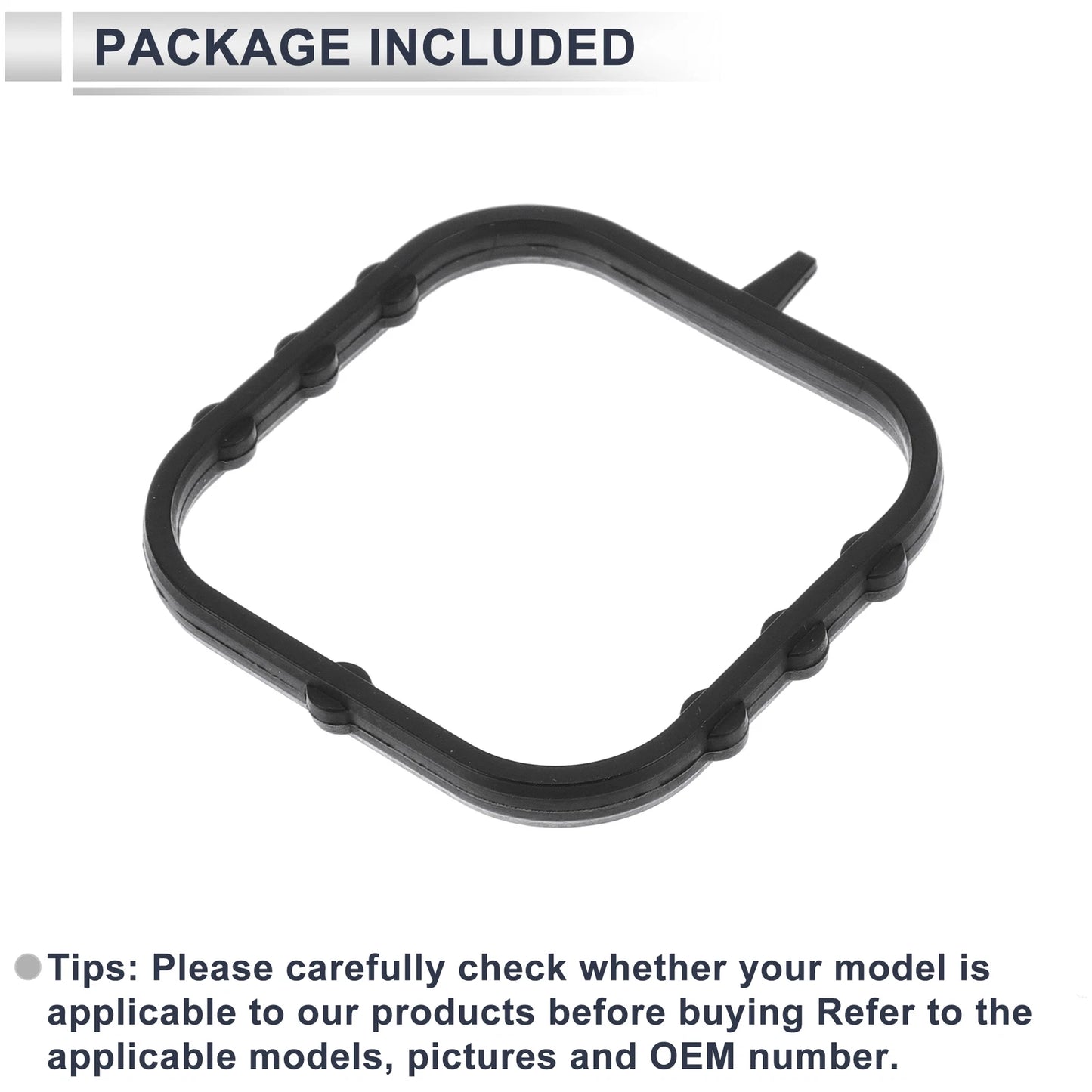 Water Pump Gasket for Jeep Cherokee 2019-2023 Rubber 1 x Engine Component