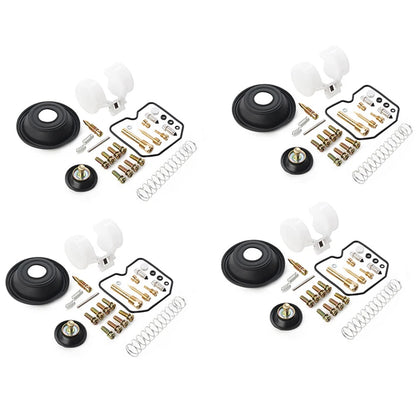 Carburetor Repair Kit Diaphragm 4 x Set for KAWASAKI Voyager XII ZG1200 (1986-2003)