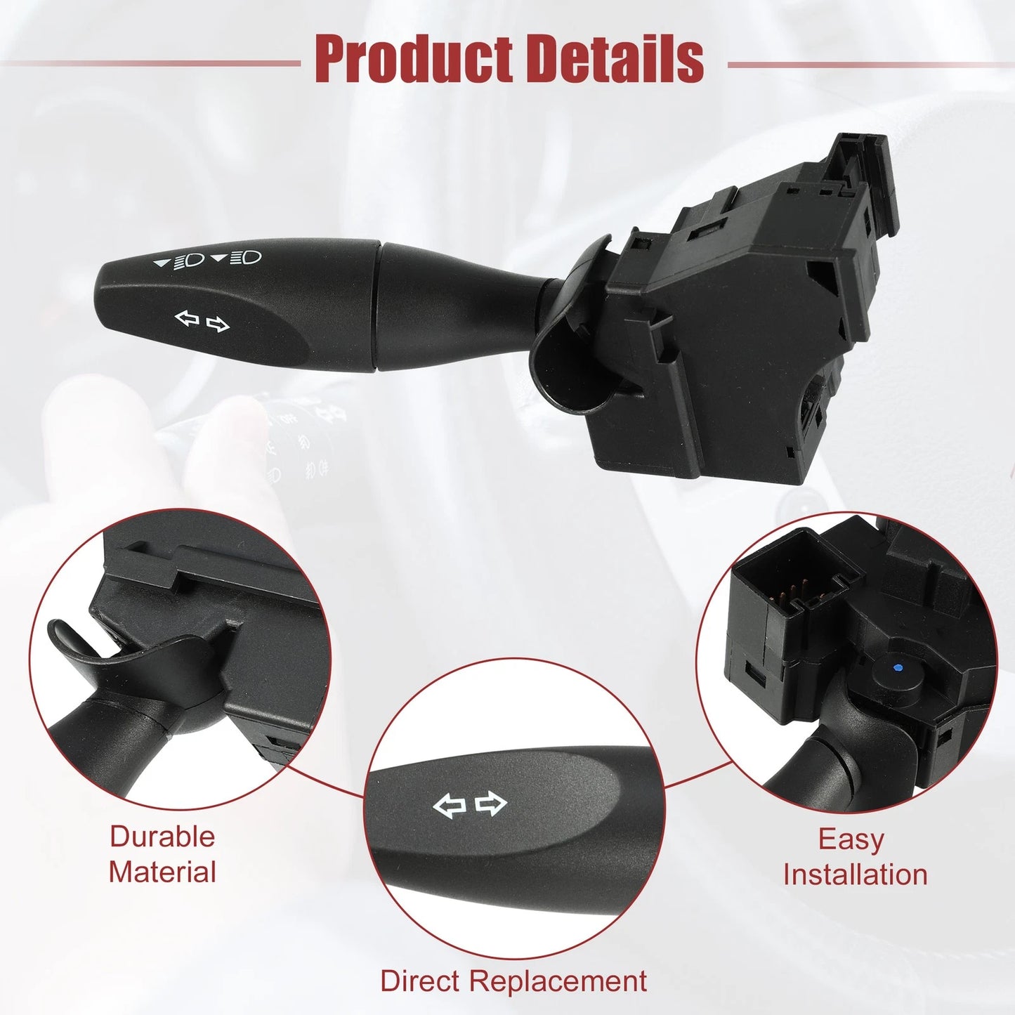 Car Turn Signal Switch for Ford Focus (2000) - 1 x Replacement Part