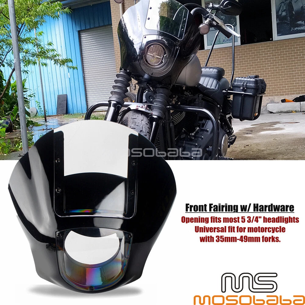 Headlight Fairing & Windshield Mount Kit for Harley Softail FXBB FXLR FXST (2018)