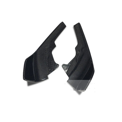 2 x Carbon Fiber Front Bumper Side Splitters for BMW F87 M2 (2016-2019)