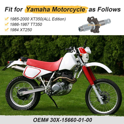 Kickstart Shaft Kick Axle for Yamaha TT350 XT250 XT350 (1984–2000)