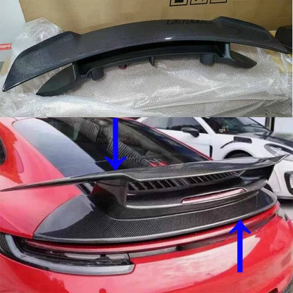 Carbon Fiber Rear Trunk Spoiler Wing DMC Fit For Porsche Carrera 911 992 2022-23