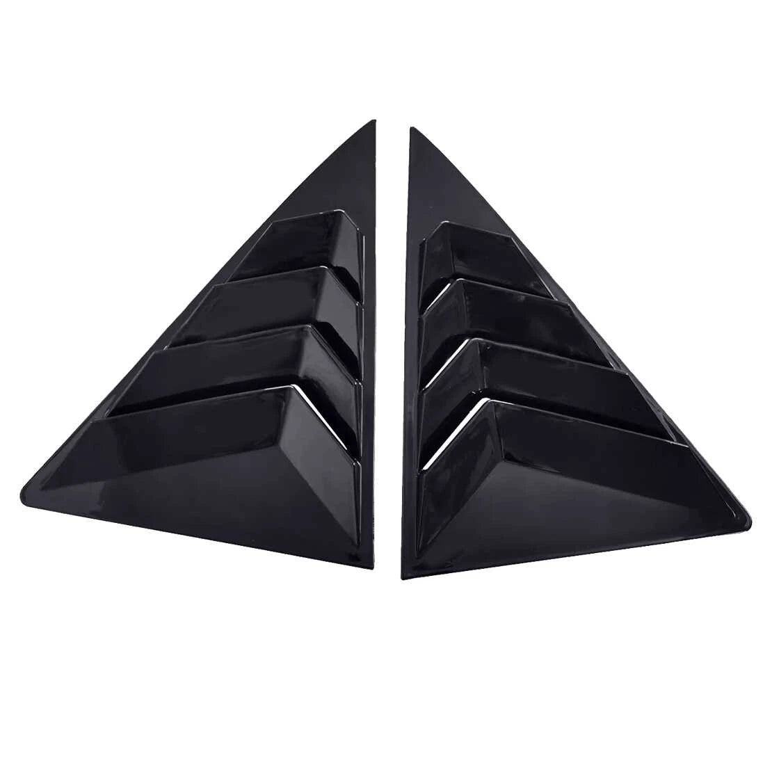 2 x Matte Black Side Window Louvers for Toyota Camry (2012-2017)