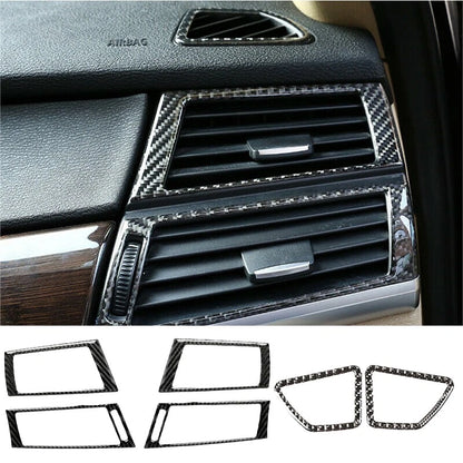 Carbon Fiber Inner Cover Sticker Kit for BMW X5 E70 X6 E71 (2008-2013)