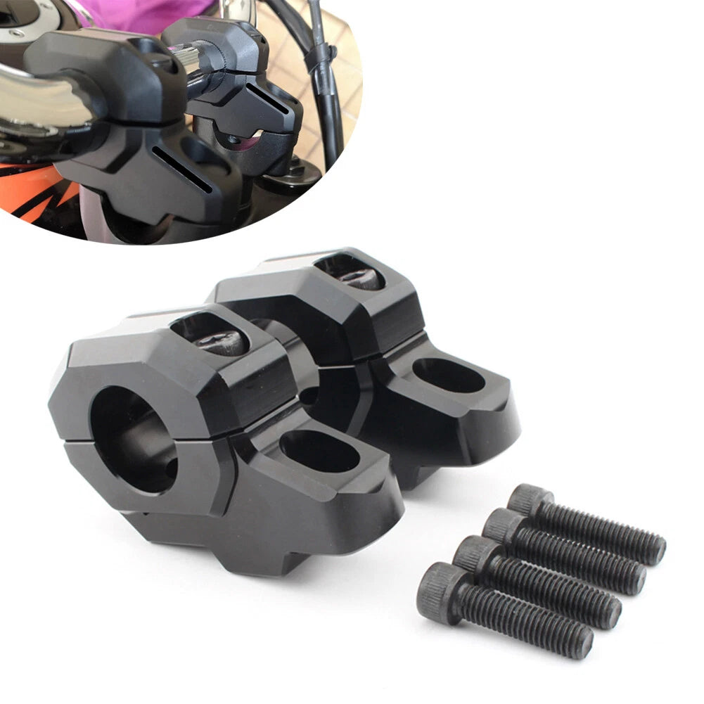 Black Handlebar Riser Clamp for Kawasaki Z900C Z900RS (2017-2024)