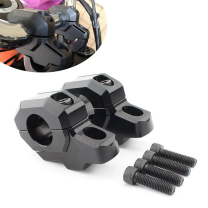Black Handlebar Riser Clamp for Kawasaki Z900C Z900RS (2017-2024)