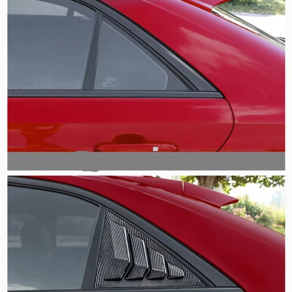 Carbon Fiber Window Louver Shutter Cover for Cadillac CT4-V CT4 (2020–2023)
