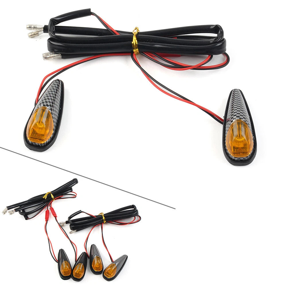 Motorcycle Turn Signal Indicator Blinker 12V Mini Lamps for Make & Model