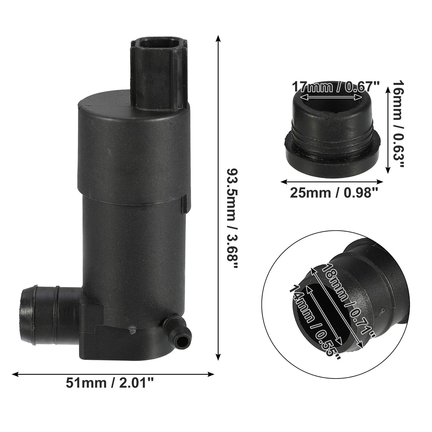 Windshield Washer Motor Pump for Ford Transit (2014-2023)