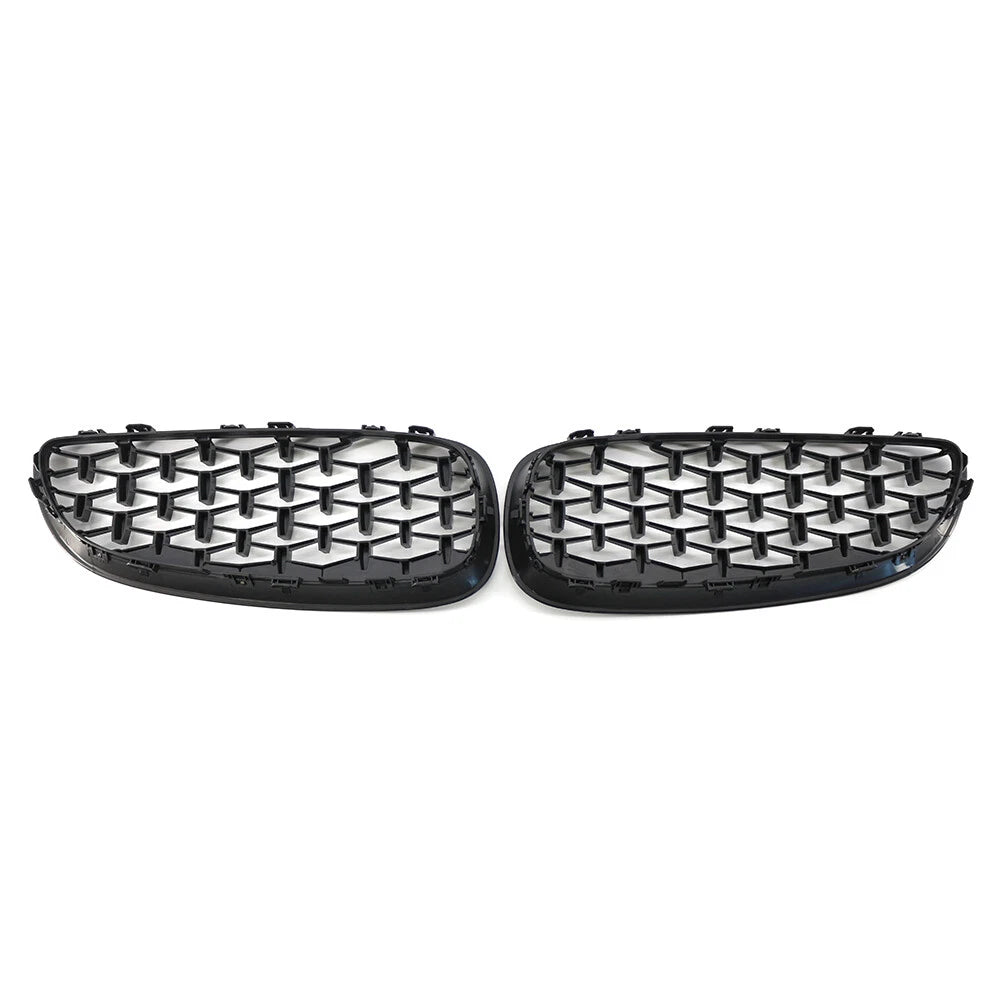 2 x Front Upper Bumper Mesh Grille for BMW E89 Z4 (2009-2016) Gloss Black