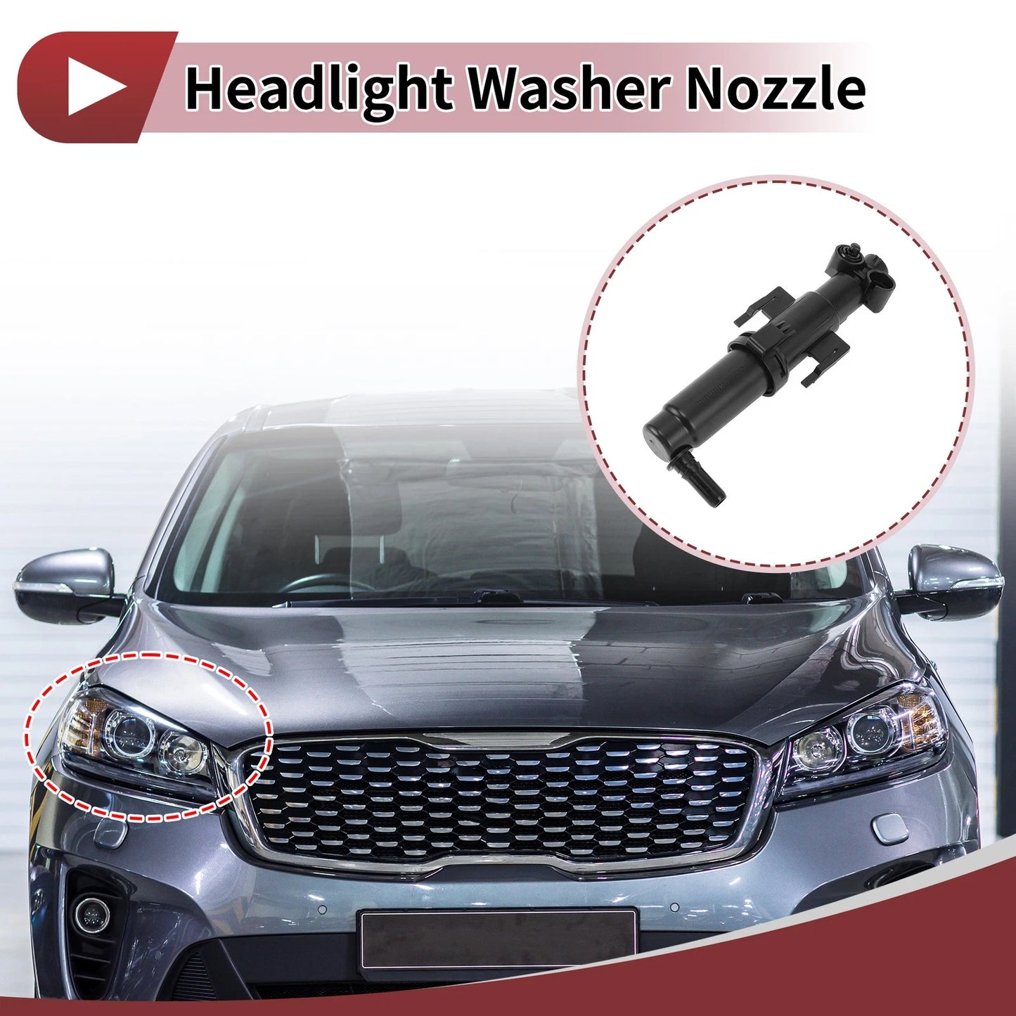 Front Passenger Side Headlight Washer Nozzle for BMW Z4 (2009-2016)