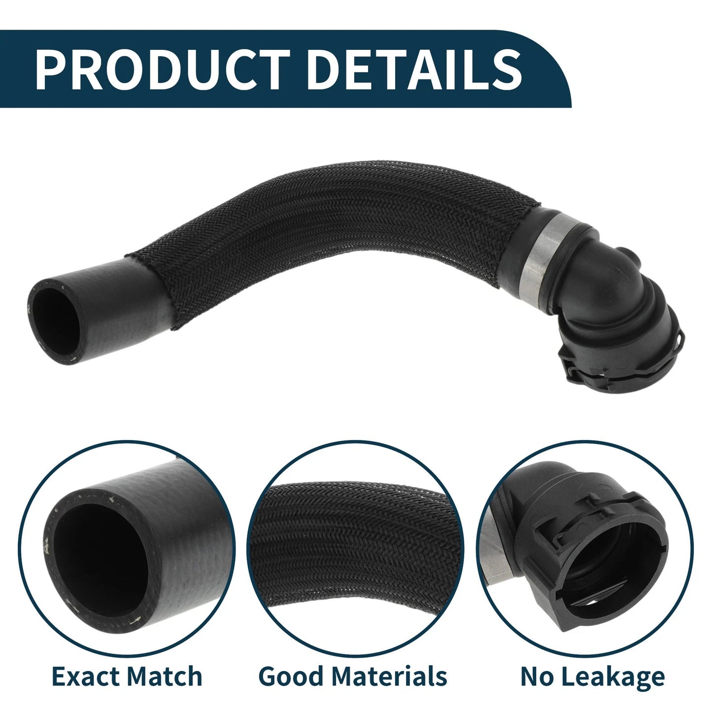 Radiator Hose for BMW Mini Cooper 2020-2023 2 x Rubber Downpipe