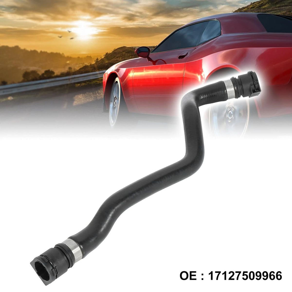 Radiator Coolant Water Hose Expansion Tank for BMW X5 (2003-2006)