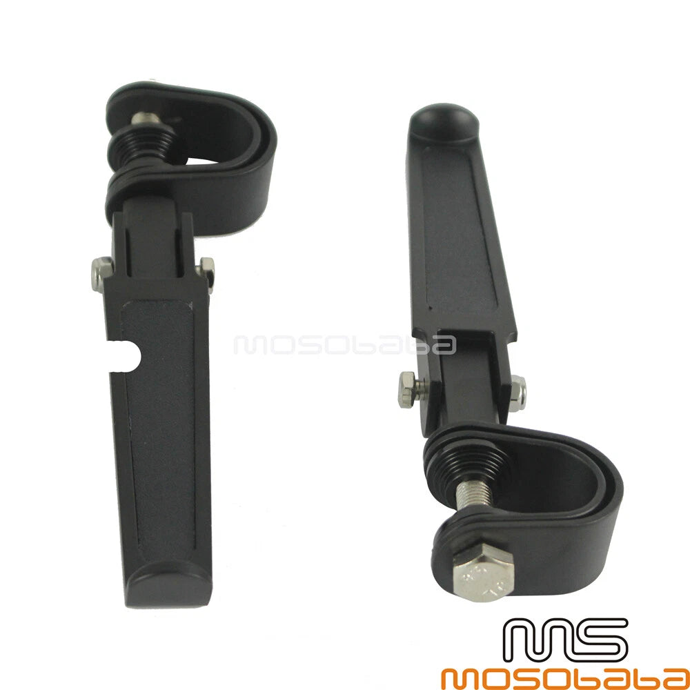 Highway Crash Bar Foot Pegs w/ 1"-1.25" Clamps for Harley-Davidson