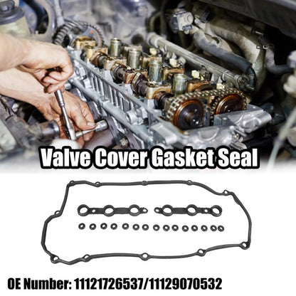 Black Valve Cover Gasket Seal for BMW E36 E38 E39 320i 520i (1992-2003)