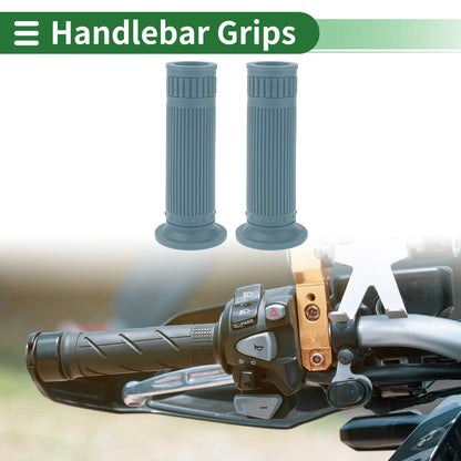 25mm Hand Grips Cover for Motorcycle TPU Gray Blue