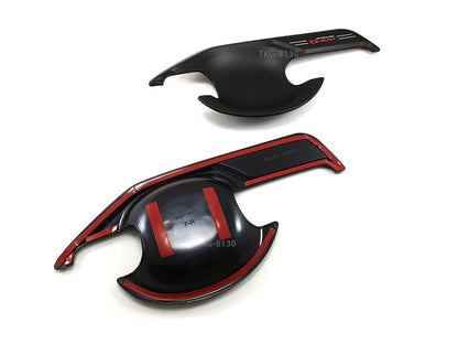 2 x Door Handle Bowls Black Matt for Isuzu D-Max (2016-2018)